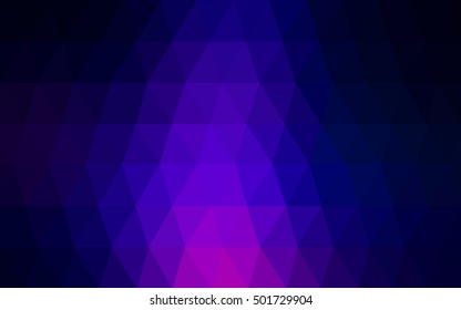 Dark pink, blue abstract polygonal pattern. A vague abstract illustration with gradient. A completely new design for your business.