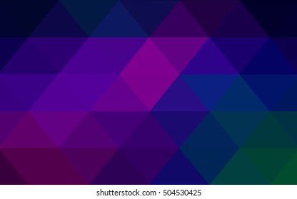Dark pink, blue abstract polygonal background. Modern geometrical abstract illustration with gradient. The textured pattern can be used for background.