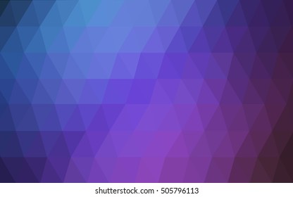 Dark pink, blue abstract polygonal template. Shining colored illustration in a brand-new style. The completely new template can be used for your brand book.