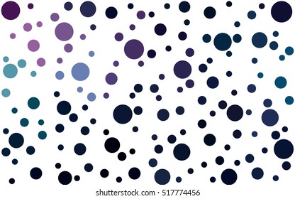 Dark Pink Blue abstract seamless pattern with circles. Geometry pattern for fabric. Textile background. Stock vector.