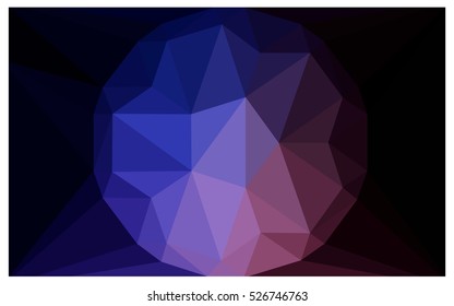 Dark Pink Blue abstract textured polygonal background. Vector blurry triangle design. Pattern can be used for background.