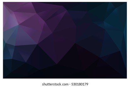 Dark Pink Blue abstract textured polygonal background. Vector blurry triangle design. Pattern can be used for background.