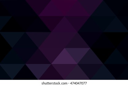 Dark pink, blue blurry triangle background. Brand-new colored illustration in blurry style with gradient. Triangular pattern for your business design.