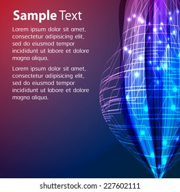 Dark pink blue Light Abstract Technology background for computer graphic website internet. text box. Brochure. card. 