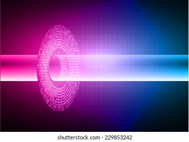 Dark pink blue Light Abstract Technology background for computer graphic website internet and technology. 