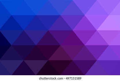 Dark pink, blue low poly background. Geometric illustration in Origami style with gradient.  The template can be used as a background for cell phones.