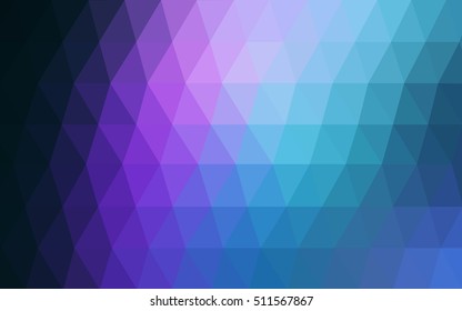 Dark pink, blue low poly template. An elegant bright illustration with gradient. A completely new template for your business design.