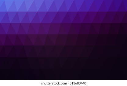 Dark pink, blue low poly pattern. Brand-new colored illustration in blurry style with gradient. The best triangular design for your business.