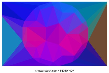 Dark Pink Blue Pattern. Seamless triangular template. Geometric sample. Repeating routine with triangle shapes. Seamless texture for your design. Pattern can be used for background.