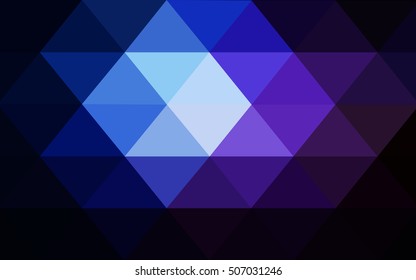 Dark pink, blue polygon abstract pattern. An elegant bright illustration with gradient. Brand-new design for your business.