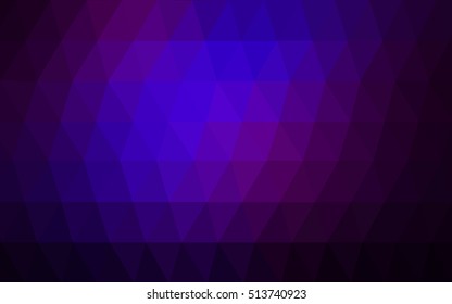Dark pink, blue polygon abstract background. Modern geometrical abstract illustration with gradient. Brand-new style for your business design.