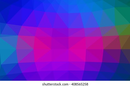 Dark pink, blue polygonal illustration, which consist of triangles. Triangular design for your business. Geometric background in Origami style with gradient.
