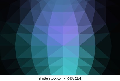 Dark pink, blue polygonal illustration, which consist of triangles. Triangular design for your business. Geometric background in Origami style with gradient.