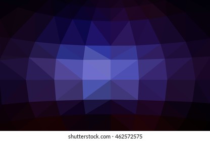 Dark pink, blue polygonal illustration, which consist of triangles. Triangular design for your business. Geometric background in Origami style with gradient.