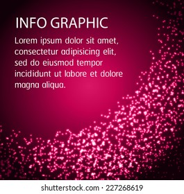 Dark pink blue purple Light Abstract Technology background for computer graphic website internet. text box. Brochure. card.