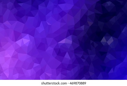 Dark pink, blue triangle mosaic background. A completely new color illustration in a vague style. A completely new template for your business design.