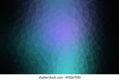 Dark pink, blue triangle mosaic background. Brand-new colored illustration in blurry style with gradient. The completely new template can be used for your brand book.