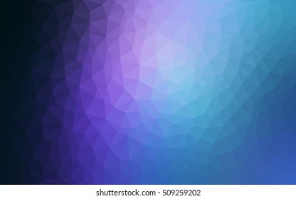 Dark pink, blue triangle mosaic template. A vague abstract illustration with gradient. A completely new template for your business design.