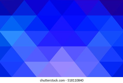 Dark pink, blue triangle mosaic background. Shining illustration, which consist of triangles. The elegant pattern can be used as part of a brand book.