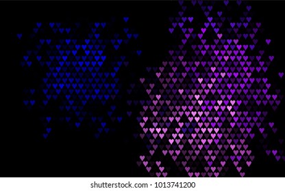 Dark Pink, Blue vector abstract small hearts on white background. Template for valentine day with sweet, romantic concept. Amazing pattern for your design, banner, leaflet.