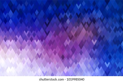 Dark Pink, Blue vector abstract textured polygonal background. Blurry rectangular design. The pattern with repeating rectangles can be used for background.