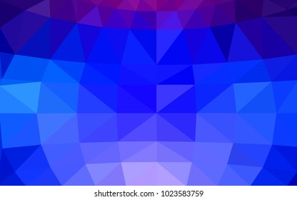 Dark Pink, Blue vector abstract textured polygonal background. Blurry triangle design. Pattern can be used for background.