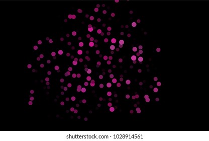 Dark Pink, Blue vector abstract pattern with circles. Geometry template for your business design. Background with colored spheres.