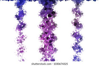 Dark Pink, Blue vector abstract textured polygonal background. Blurry rectangular design. The pattern with repeating rectangles can be used for background.