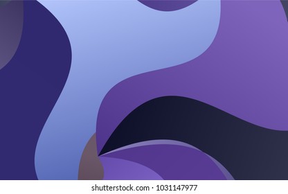Dark Pink, Blue vector abstract blurred pattern. Creative illustration in halftone arched style with gradient. The elegant pattern can be used as part of a brand book.