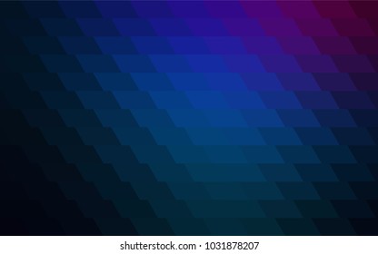Dark Pink, Blue vector abstract textured polygonal background. Blurry rectangular design. The pattern with repeating rectangles can be used for background.