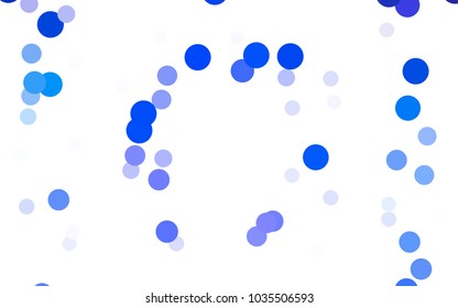 Dark Pink, Blue vector abstract pattern with circles. Geometry template for your business design. Background with colored spheres.