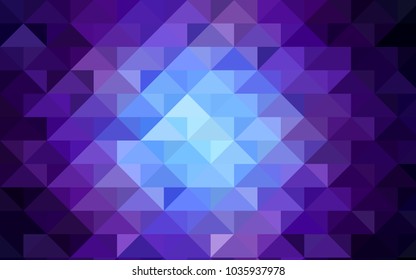 Dark Pink, Blue vector abstract polygonal pattern. Glitter abstract illustration with an elegant design. The elegant pattern can be used as part of a brand book.