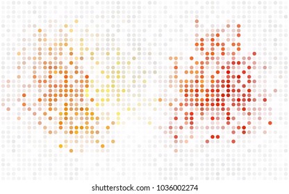 Dark Pink, Blue vector abstract pattern with circles. Geometry template for your business design. Background with colored spheres.