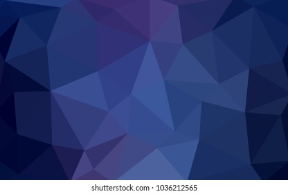 Dark Pink, Blue vector abstract textured polygonal background. Blurry triangle design. Pattern can be used for background.