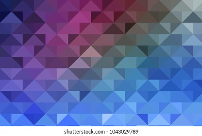 Dark Pink, Blue vector abstract mosaic background. Shining colored illustration in a brand-new style. Brand-new style for your business design.