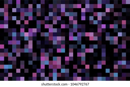 Dark Pink, Blue vector abstract textured polygonal background. Blurry rectangular design. The pattern with repeating rectangles can be used for background.