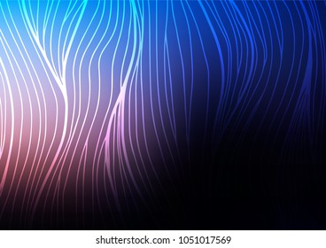 Dark Pink, Blue vector abstract doodle template. Doodles on blurred abstract background with gradient. Brand-new design for your business.
