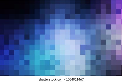 Dark Pink, Blue vector abstract textured polygonal background. Blurry rectangular design. The pattern with repeating rectangles can be used for background.