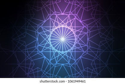 Dark Pink, Blue vector abstract doodle background. An elegant bright illustration with lines drawn by child in Natural style. The pattern can be used for coloring books and pages for kids.