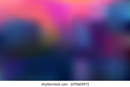 Dark Pink, Blue vector abstract blurred cover. Creative illustration in halftone style with gradient. The blurred design can be used for your web site.