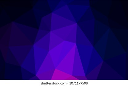 Dark Pink, Blue vector abstract polygonal pattern. Shining colored illustration in a new style. The polygonal design can be used for your web site.