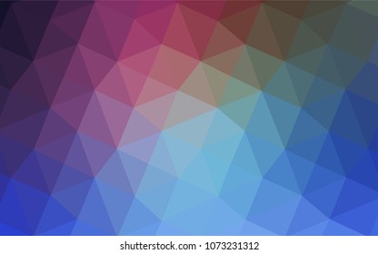 Dark Pink, Blue vector abstract mosaic background. Colorful abstract illustration with gradient. That pattern can be used as a part of a brand book.