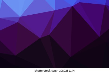 Dark Pink, Blue vector abstract polygonal template. Glitter abstract illustration with an elegant design. Brand-new design for your business.