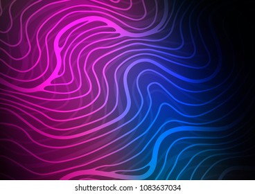Dark Pink, Blue vector abstract doodle background. An elegant bright illustration with lines in Natural style. Brand-new style for your business design.
