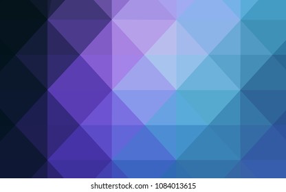 Dark Pink, Blue vector abstract mosaic backdrop. Creative geometric illustration in Origami style with gradient. Polygonal design for your web site.