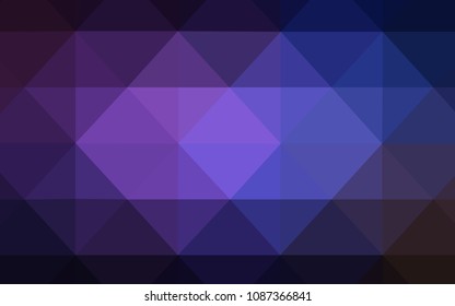 Dark Pink, Blue vector abstract mosaic background. Creative illustration in halftone style with triangles. Pattern for a brand book's backdrop.