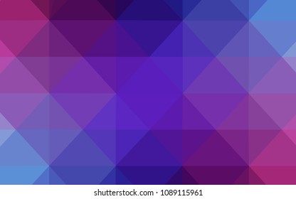 Dark Pink, Blue vector abstract polygonal pattern. A completely new color illustration in a polygonal style. The template for cell phone's backgrounds.
