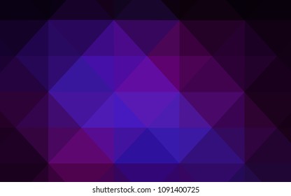 Dark Pink, Blue vector abstract mosaic pattern. Colorful illustration in abstract style with triangles. The template for cell phone's backgrounds.
