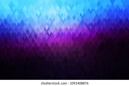 Dark Pink, Blue vector abstract textured polygonal background. Blurry rectangular design. The pattern with repeating rectangles can be used for background.