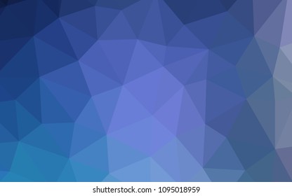 Dark Pink, Blue vector abstract mosaic backdrop. A completely new color illustration in a polygonal style. New template for your brand book.